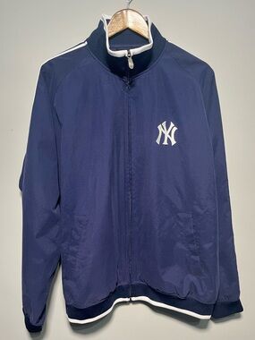 Vintage New York Yankees MLB baseball windbreaker zip up jacket Reebok men’s M